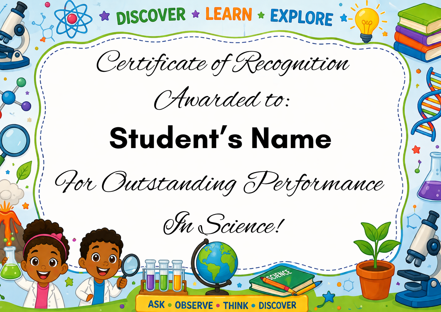 Science Achievement Certificate