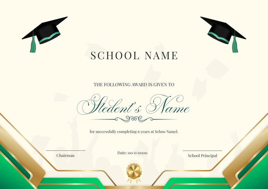 School Leaving Certificate - Green Gold Edition