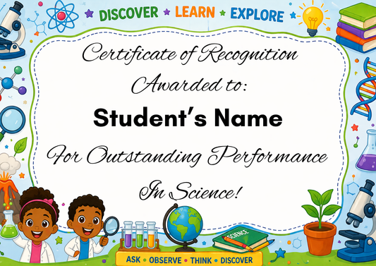 Science Achievement Certificate