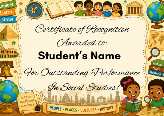 Social Studies Achievement Certificate